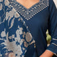 Cotton Blend Sequence, Embroidery Work and Gota Lace Straight Kurta with Pant & Dupatta
