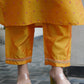 Silk Blend Embroidered Straight Kurta with Pant & Dupatta
