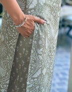 Viscose Rayon Floral Print Straight 3 Piece Kurta Set