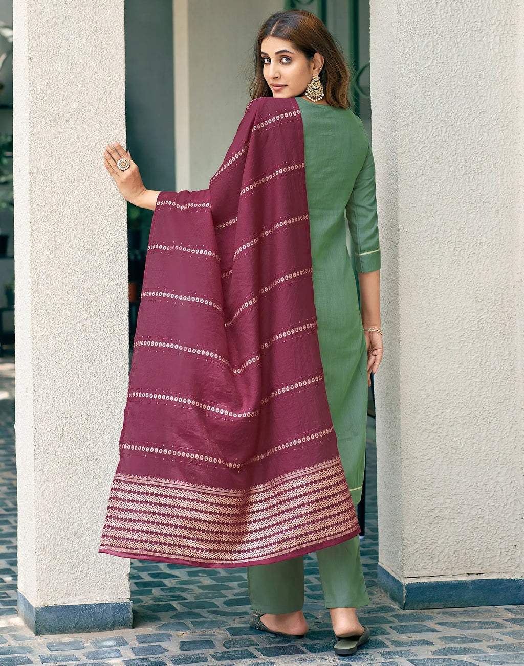 Viscose Rayon Embroidered Straight 3 Piece Kurta Set