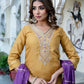 Cotton Blend Embroidered Straight Kurta with Pant & Dupatta