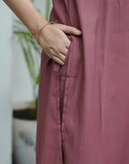 Silk Blend Embroidered Straight 3 Piece Kurta Set
