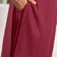 Cotton Blend Sequence Embroidery Work and Embroidered Lace Straight Kurta with Pant & Dupatta