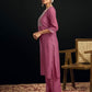Silk Blend Embroidered Straight Kurta with Pant & Dupatta
