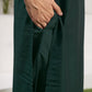 Silk Blend Dyed, Sequence Work and Lace Straight Kurta with Pant & Dupatta