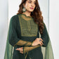 Cotton Blend Embroidered Straight Kurta with Pant & Dupatta