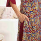 Crepe Printed Straight Kurta with Pant & Dupatta