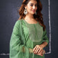 Silk Blend Embroidered Straight Kurta with Pant & Dupatta