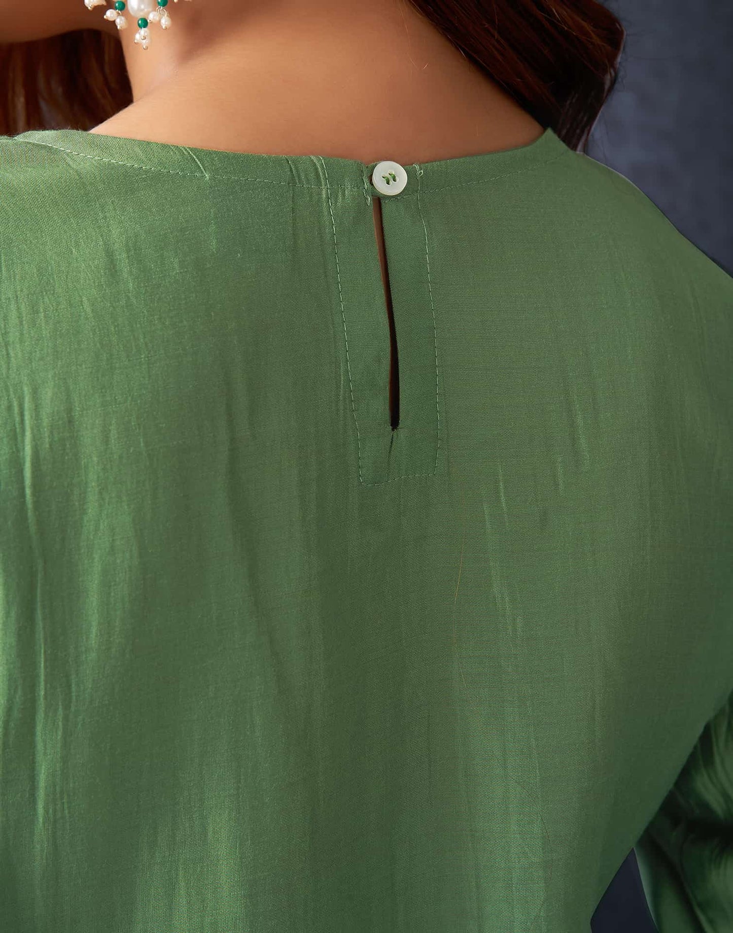 Silk Blend Embroidered Straight Kurta with Pant & Dupatta