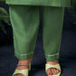 Silk Blend Embroidered Straight Kurta with Pant & Dupatta
