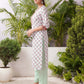 Rayon Blend Printed Straight Kurta with Pant & Dupatta