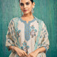 Rayon Floral Printed and Printed Lace Straight Kurta with Pant & Dupatta