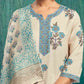Rayon Floral Printed and Printed Lace Straight Kurta with Pant & Dupatta