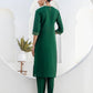 Silk Embroidery, Sequins Work and Gota Lace Straight Kurta with Pant & Dupatta