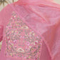 Silk Blend Dyed, Embroidery and Embroidery Lace Straight Kurta with Pant & Dupatta