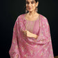 Chanderi Dyed, Sequence and Embroidery Work Straight Kurta with Pant & Dupatta