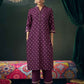Cotton Blend Printed Straight Kurta with Pant & Dupatta