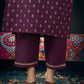 Cotton Blend Printed Straight Kurta with Pant & Dupatta