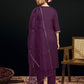 Cotton Blend Embroidery and Sequins Work Straight Kurta with Pant & Dupatta