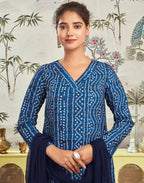 Rayon blend Printed Straight 3 Piece Kurta Set