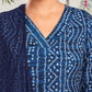 Rayon Blend Printed Straight Kurta with Pant & Dupatta