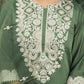 Silk Blend Sequence Embrodery Straight Kurta with Pant & Dupatta