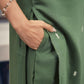 Silk Blend Sequence Embrodery Straight Kurta with Pant & Dupatta