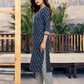 Cotton Floral Printed A-Line Kurta with Pant & Dupatta