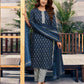 Cotton Floral Printed A-Line Kurta with Pant & Dupatta