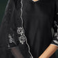 Silk Blend Embroidered Straight Kurta with Pant & Dupatta