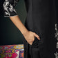 Silk Blend Embroidered Straight Kurta with Pant & Dupatta
