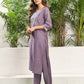Silk Dyed, Sequence and Embroidery Work and Embroidery Lace Straight Kurta with Pant & Dupatta