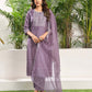 Silk Dyed, Sequence and Embroidery Work and Embroidery Lace Straight Kurta with Pant & Dupatta