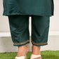 Silk Blend Woven Straight Kurta with Pant & Dupatta