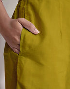 Silk Blend Embroidered Straight 3 Piece Kurta Set
