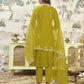Silk Blend Embroidered Straight Kurta with Pant & Dupatta