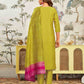 Silk Blend Embroidered Straight Kurta with Pant & Dupatta
