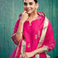 Silk Blend Embroidered Straight Kurta with Pant & Dupatta