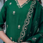 Silk Blend Embroidered Straight Kurta with Pant & Dupatta