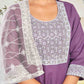 Cotton Blend Embroidered Straight Kurta with Pant & Dupatta