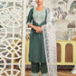 Silk Blend Embroidered Straight Kurta with Pant & Dupatta