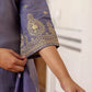 Silk Blend Embroidery and Sequins Work Straight Kurta with Pant & Dupatta