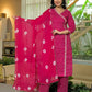 Cotton Printed Straight Kurta with Pant & Dupatta