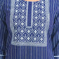 Cotton Embroidered Straight Round Neck Kurtis