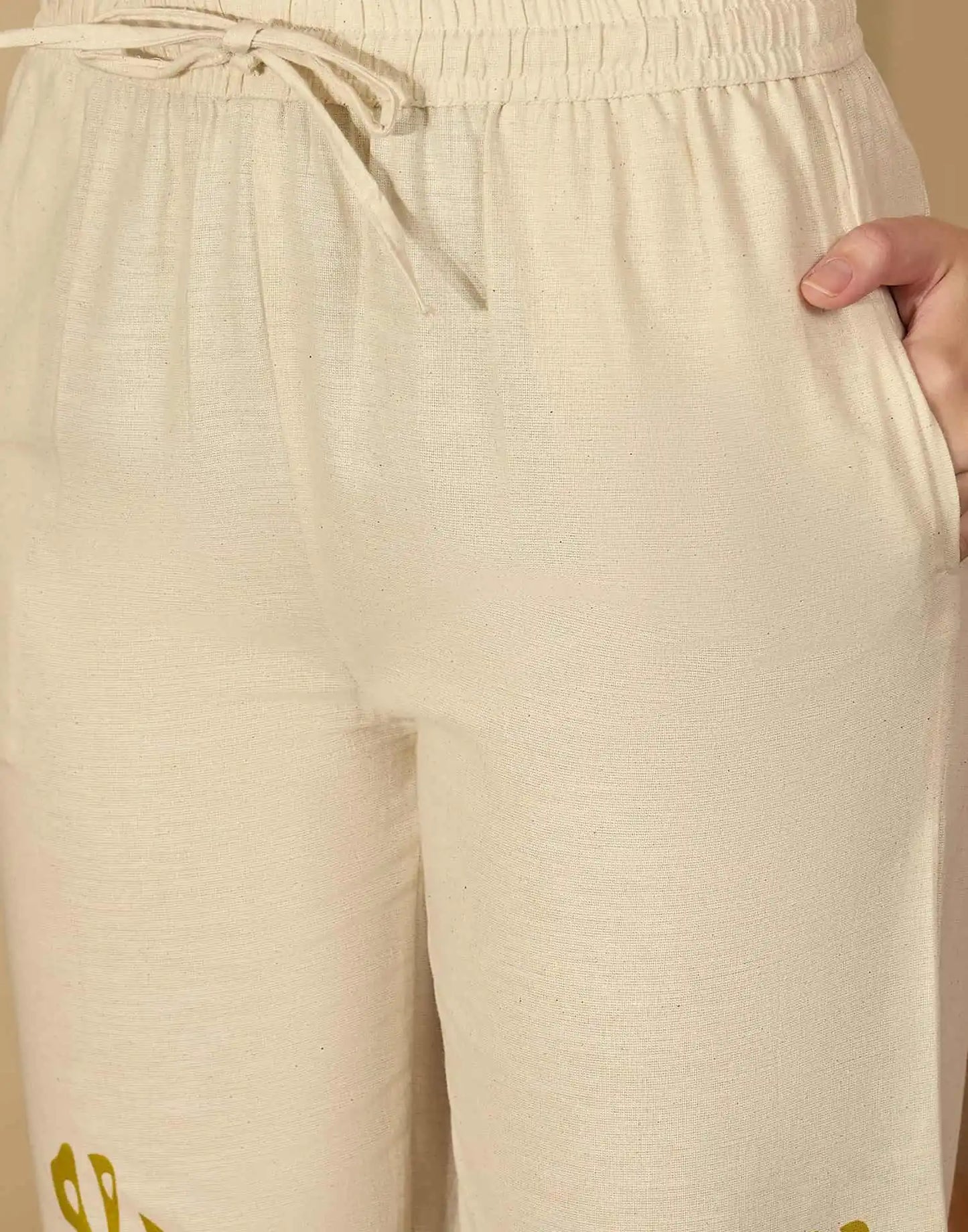 Beige cotton affordable co-ord set