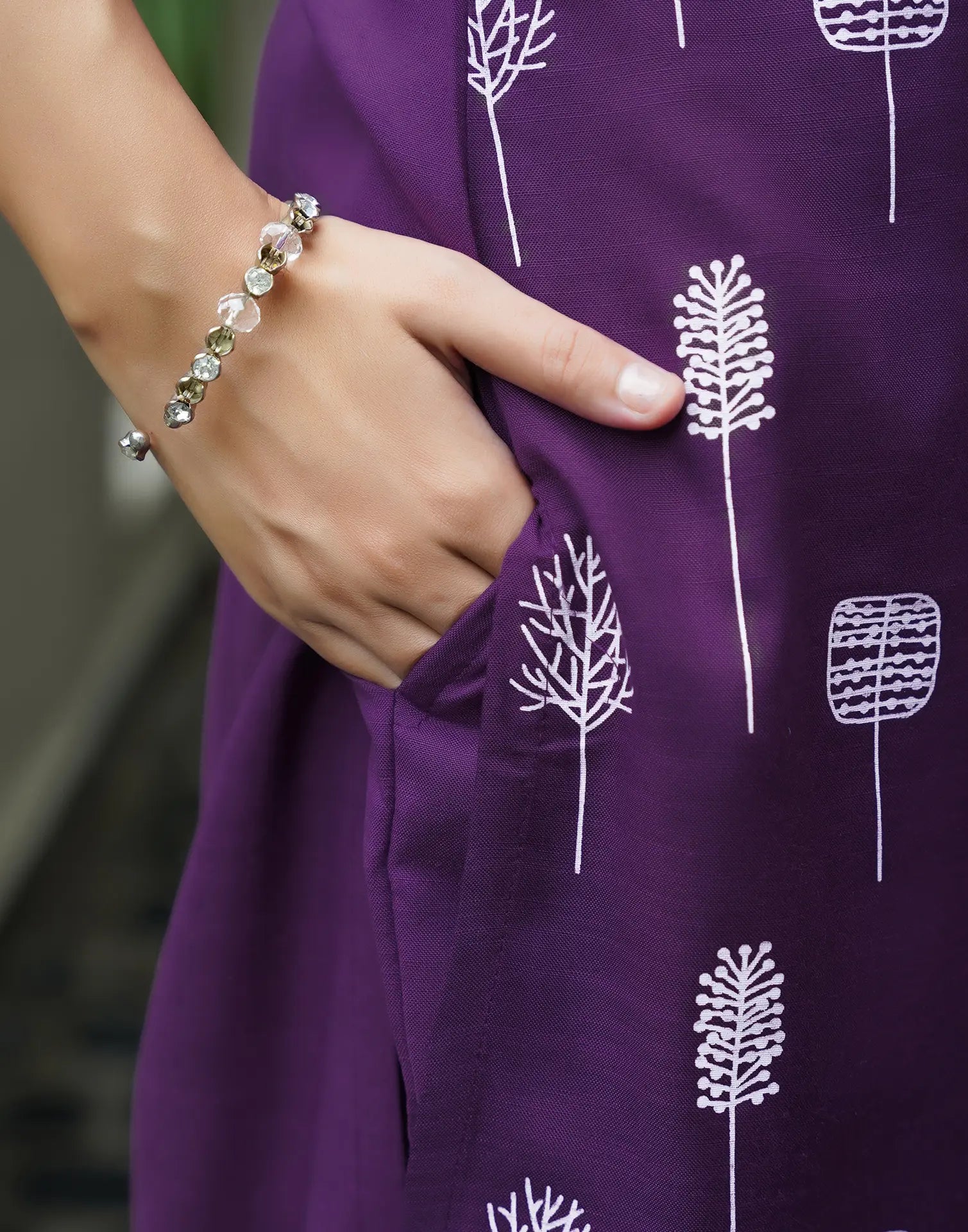 Cotton Blend Printed Straight 3 Piece Kurta Set