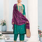 Silk Blend Embroidered Straight Kurta with Pant & Dupatta