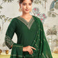 Silk Blend Embroidered Straight Kurta with Pant & Dupatta