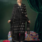 Silk Blend Embroidered Straight Kurta with Pant & Dupatta