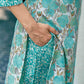 Cotton Blend Foil Printed and Printed Fabric Lace Straight Kurta with Pant & Dupatta